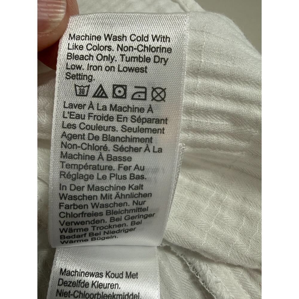J Crew Bow Back Tiered Maxi Dress In Soft Gauze Womens Size Large White - Picture 14 of 15